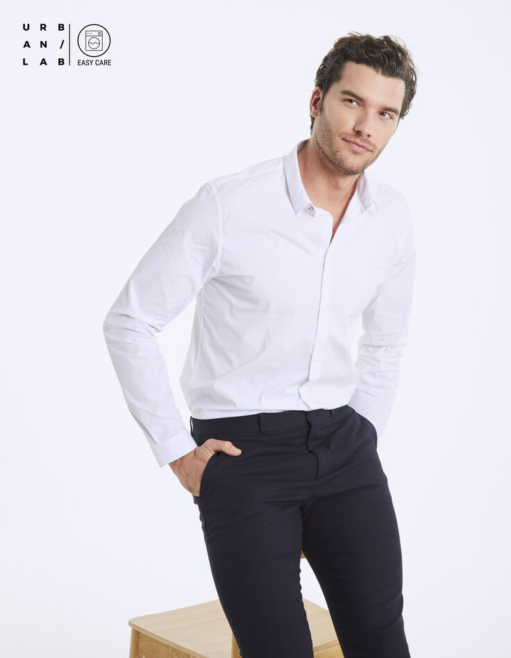 Men’s white Urban Lab SLIM shirt-1