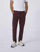 Men’s burgundy SLIM chinos-3