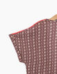 Vest redwood geometrische print meisjes-5