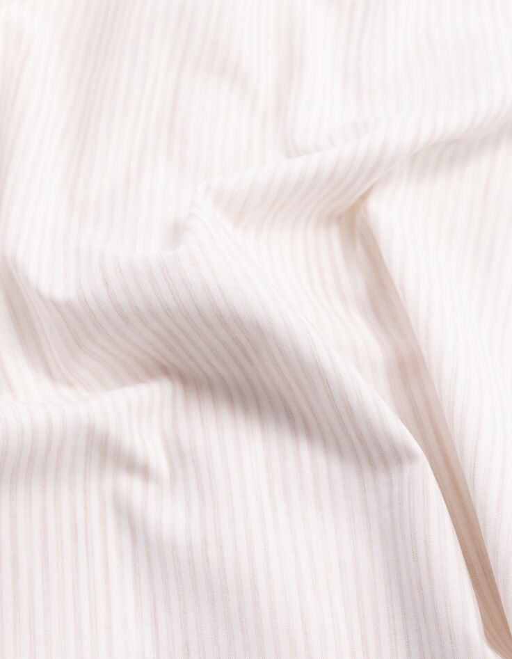 Chemise SLIM beige motif rayures aquarellées Homme-7