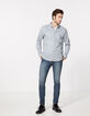 Men’s forget-me-not small-flower Liberty SLIM shirt-6