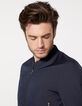 Marineblaue Herrenjacke-4