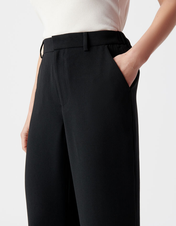 Pantalon noir droit Femme-5