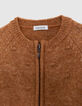 Chaqueta de punto camel fantasía bebé niña-3