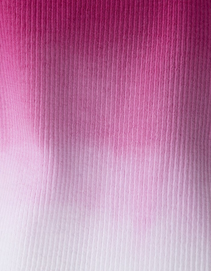 Débardeur rose effet deep dye message pailleté fille-7 Débardeur rose effet deep dye message pailleté fille-7