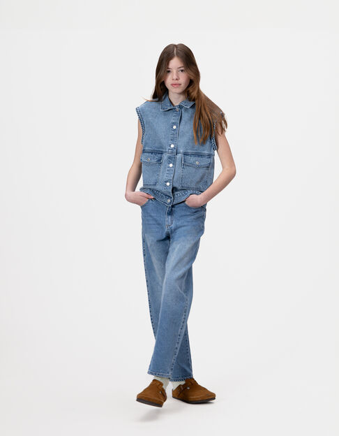Jean gaucho bleu fille - IKKS