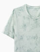 Men’s turquoise tie-dye effect T-shirt-2