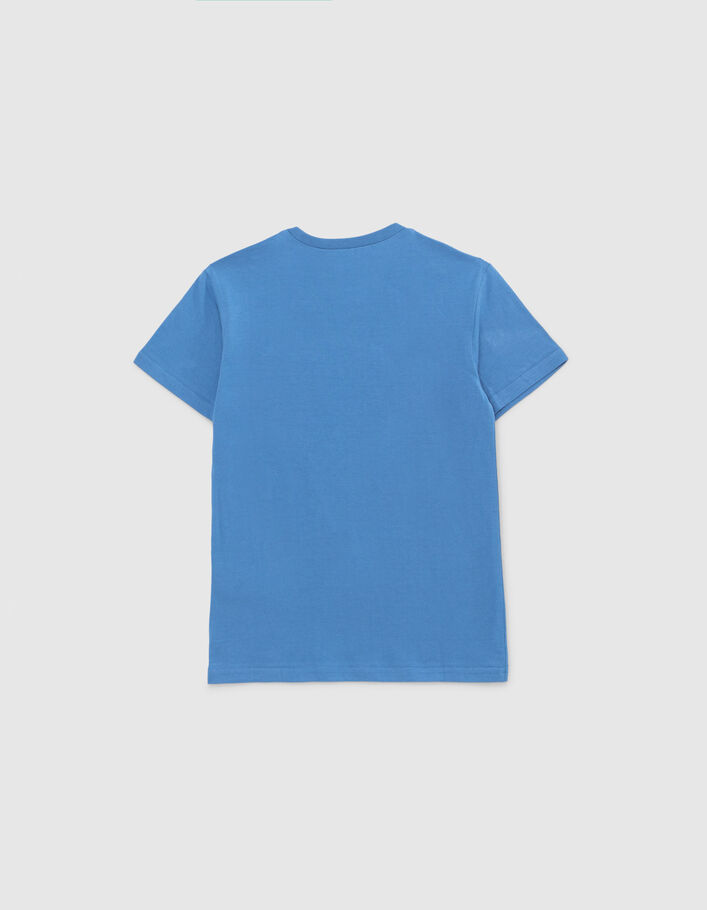 Boys’ blue T-shirt with lenticular SMILEYWORLD image - IKKS