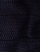 Fancy knitted navy pants relief girl-8