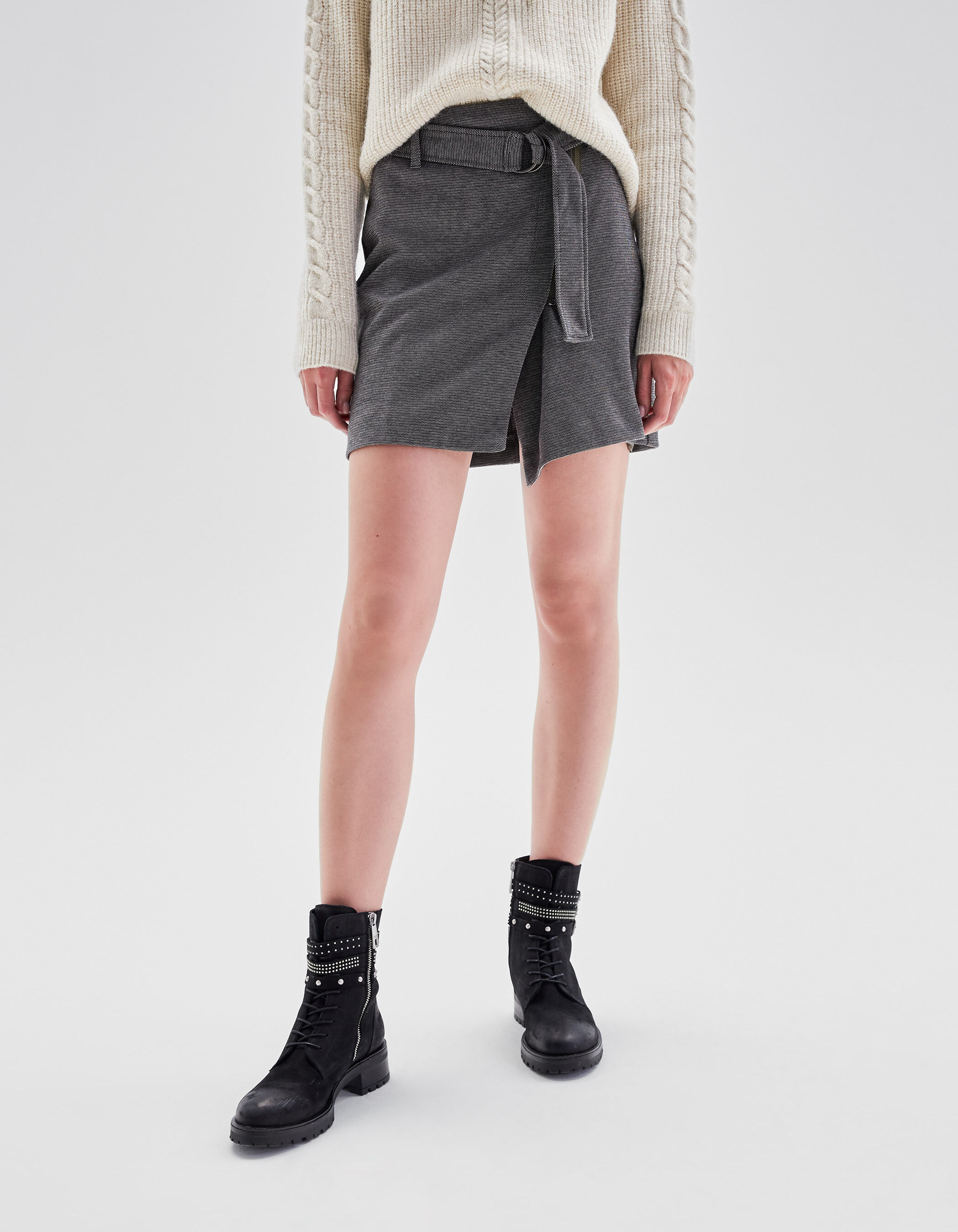 Grijze rok store dames
