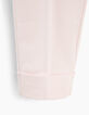 Rosa Crop-Damenhose aus Baumwollgabardine-2
