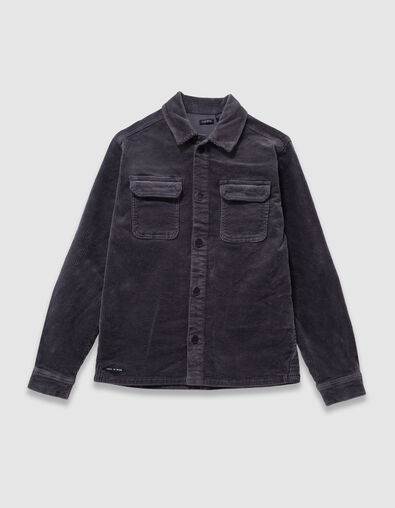 Camisa manga larga gris pana ni&ntilde;o - IKKS