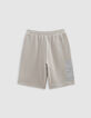 Bermuda LOOSE vert coton bio poche zippée garçon-6