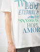 Tee-shirt loose en coton modal visuel message futur femme-4