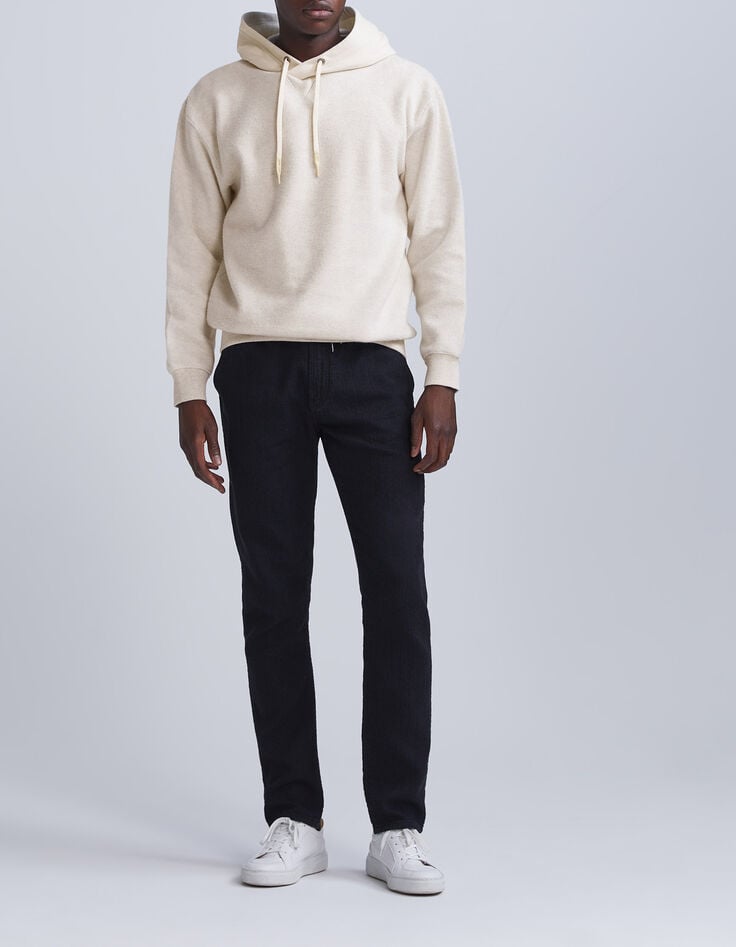 Sweat coloris naturel en molleton biface Homme-7