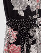 Women’s IKKS x GIGEEZ black flower motif asymmetric dress-5