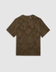 T-shirt bronze jacquard motif camouflage Homme-5