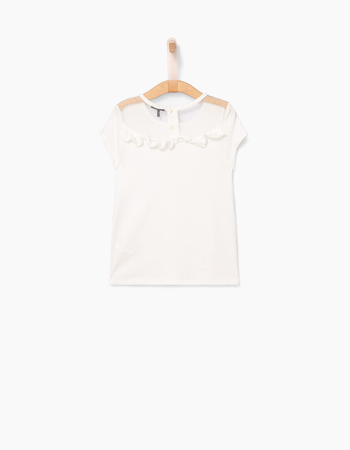 Girls’ off-white IKKS Love T-shirt - IKKS