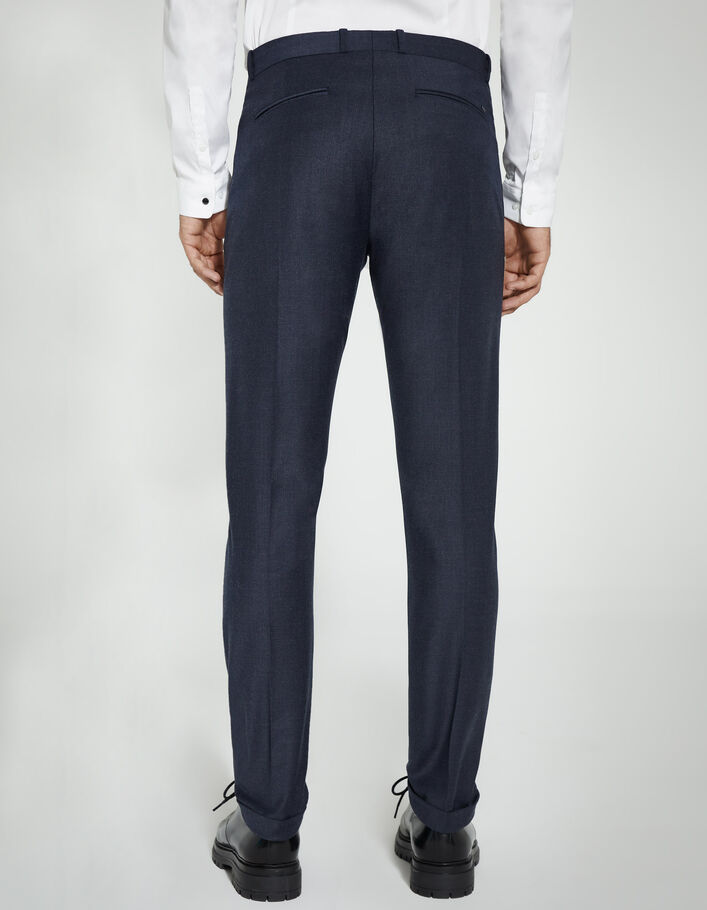 Men’s navy flannel TRAVEL SUIT suit trousers