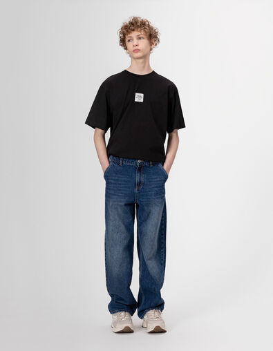 Jean loose bleu esprit charpentier garçon - IKKS