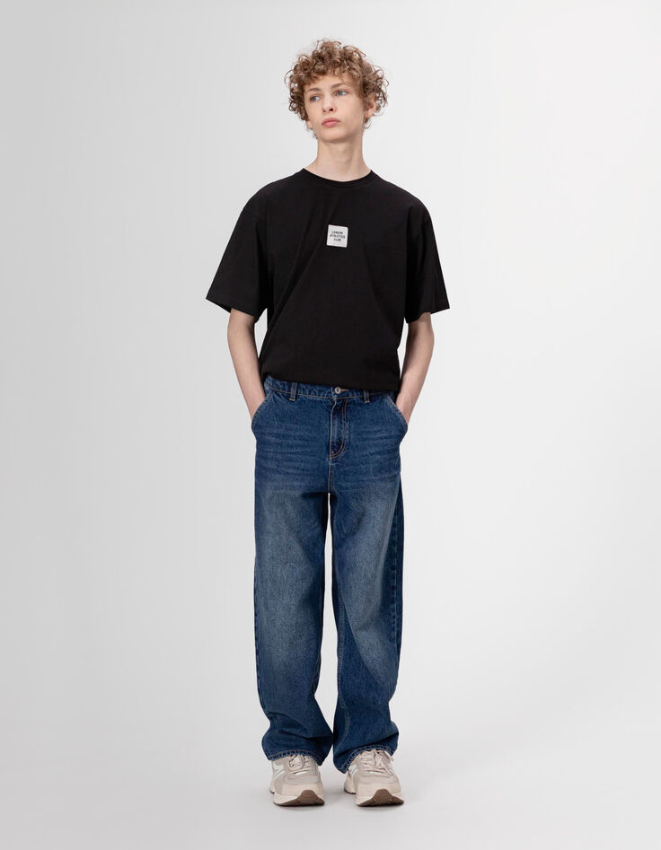 Jean loose bleu esprit charpentier garçon-1 Jean loose bleu esprit charpentier garçon-1