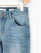 Faded Blue Skinny-Mädchenjeans mit Fransen-4