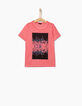 Camiseta rosa medio con visual sunset niño -2