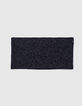 Men’s navy ribbed marl snood-1