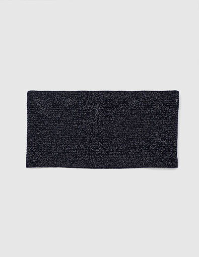 Men’s navy ribbed marl snood - IKKS