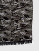Schwarzer M&auml;dchenschal mit Camouflageprint-4