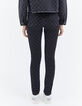 Women’s grey checkerboard motif sculpt up skinny jeans-2