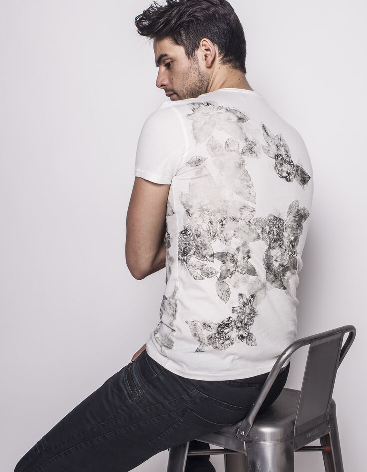 Tee-shirt fleurs homme-2