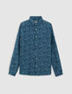Men’s storm LENZING™ ECOVERO™ flowery SLIM shirt-6