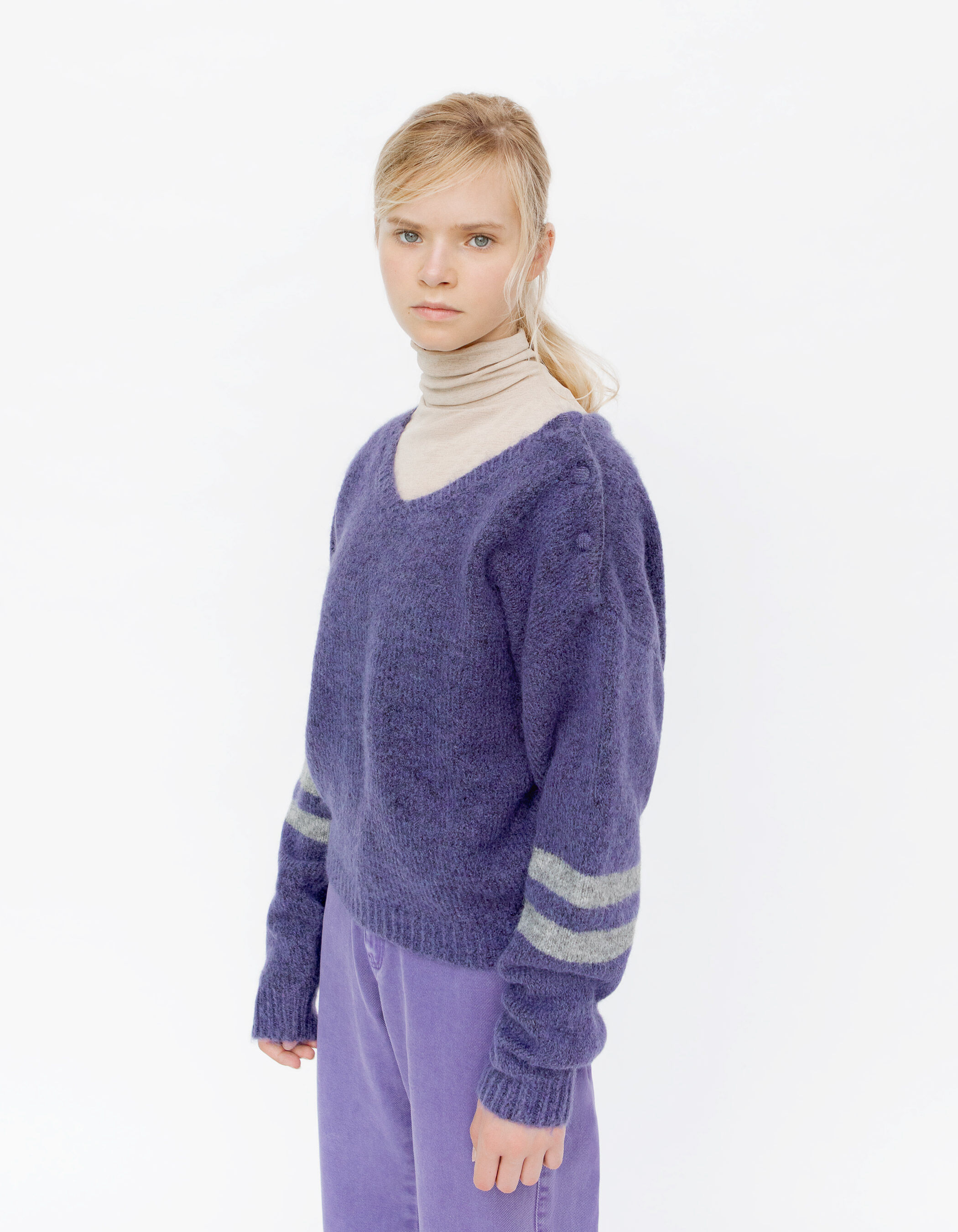 Girls purple sweater online
