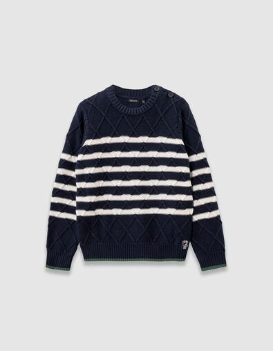 Boys’ decorative knit sailor sweater - IKKS