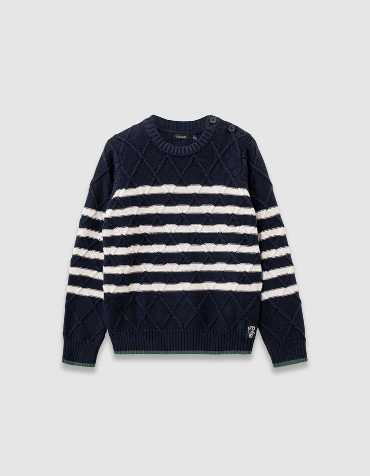 Boys’ decorative knit sailor sweater-1