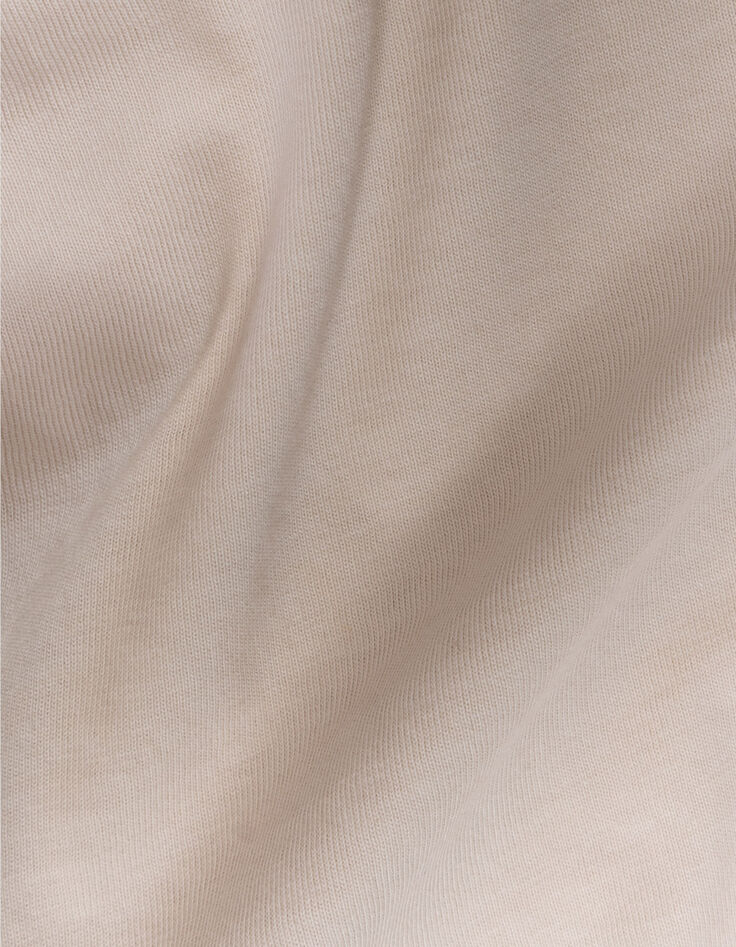Camiseta beige algodón maxi print detrás niño-10