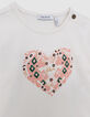 Beige visueel t-shirt hartjes-panthers baby meisje-2
