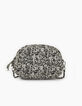 I.Code black Paisley print quilted bag-2