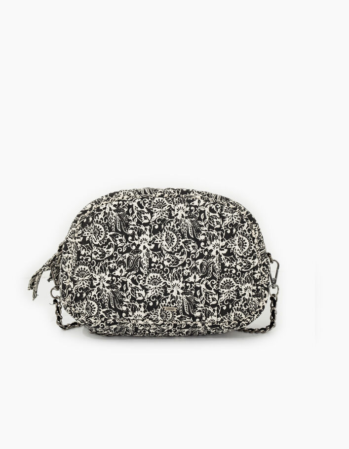 I.Code black Paisley print quilted bag - I.CODE