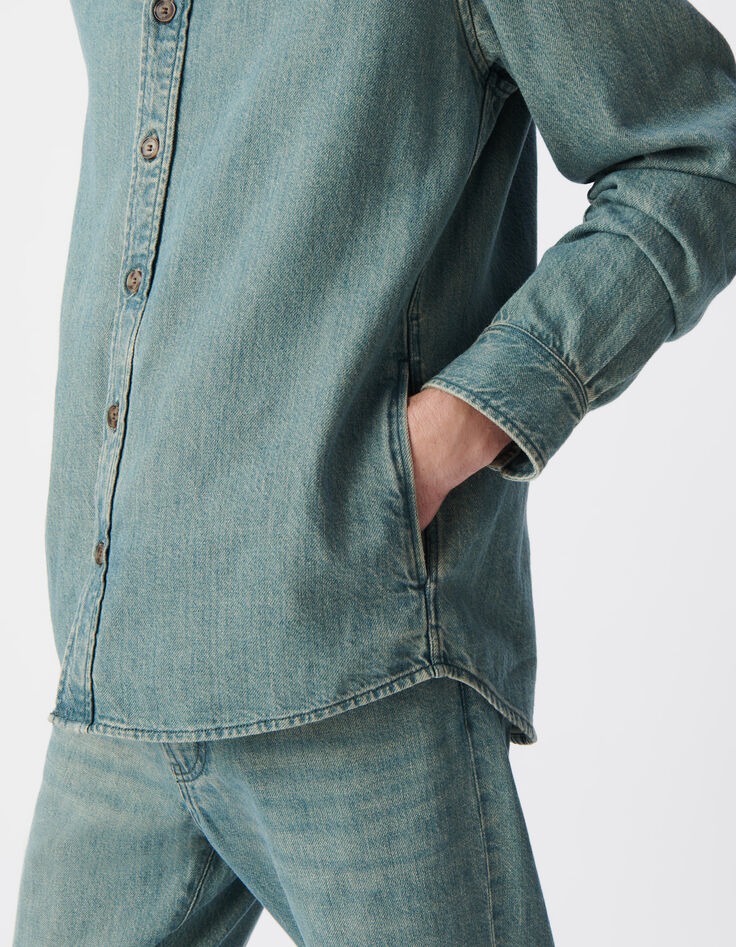 Sobrecamisa vaquera REGULAR azul grisáceo hombre-7