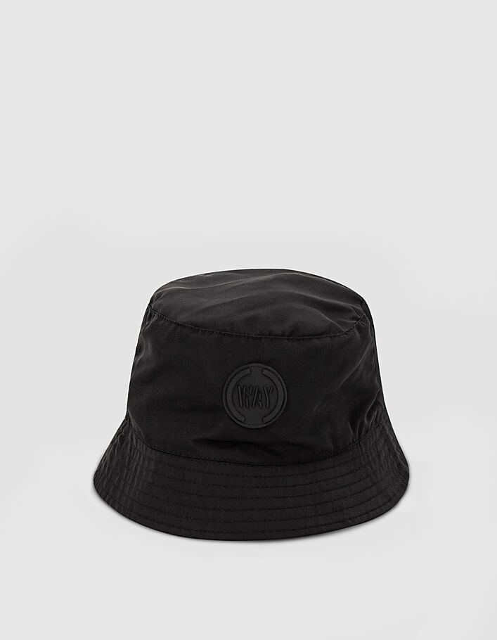 Boys’ black nylon bucket hat  - IKKS