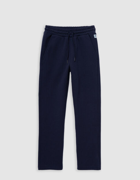 Jogging azul marino bimaterial niño - IKKS