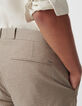 Gemêleerd beige SLIM chinobroek Heren-4