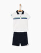 Polo y shorts felpa bebé niño-5