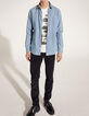 Steingraues REGULAR-Herrenjeanshemd-5