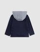 Boys' navy suit jacket with removable piping-3