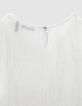 Blouse écrue effet drapé à volants fille-9