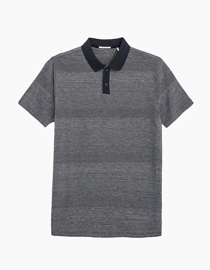 Men's Jacquard polo shirt-1