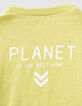 T-shirt yuzu-geel trompe-l'œil effect babyjongens -6